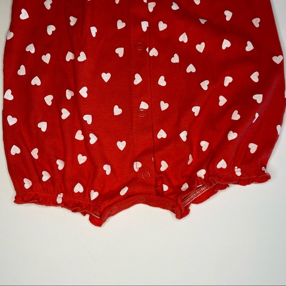 Carters Red Heart Romper 9M - Picture 3 of 5